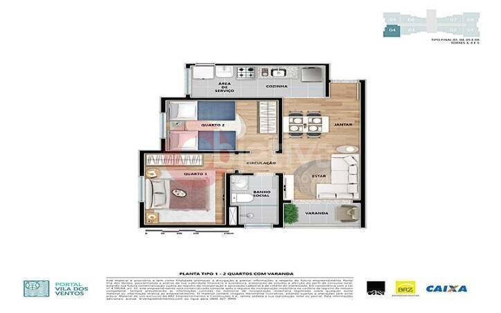 Apartamento à venda com 2 quartos, 53m² - Foto 11