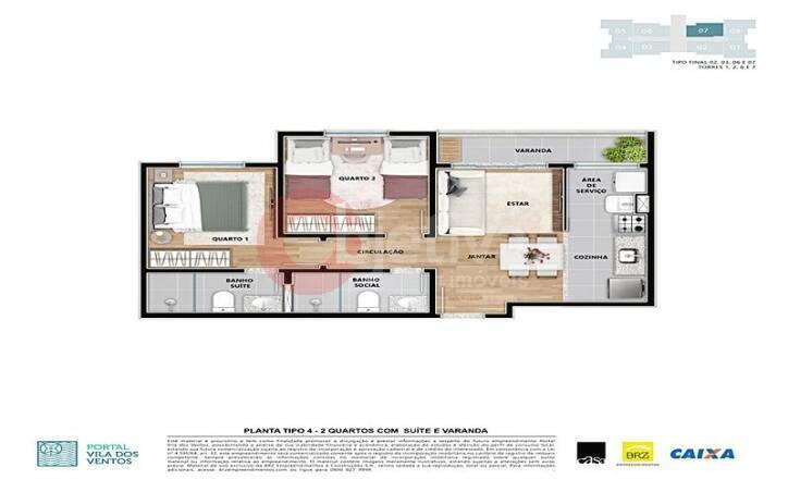 Apartamento à venda com 2 quartos, 53m² - Foto 12