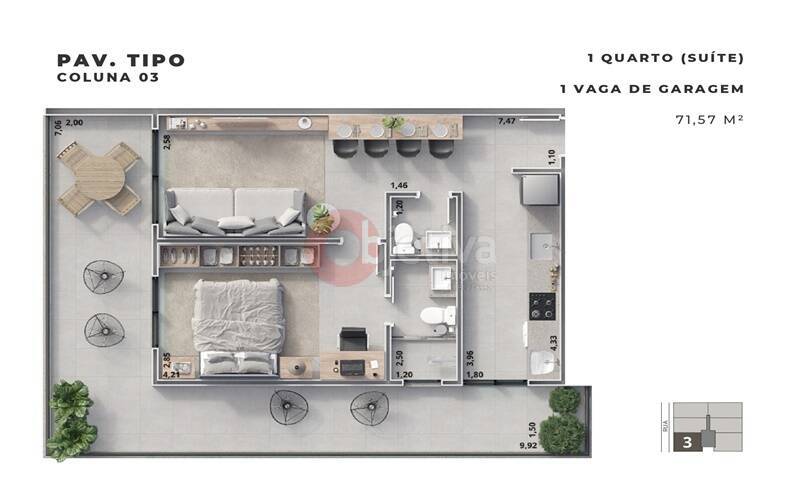 Apartamento à venda com 1 quarto, 60m² - Foto 27