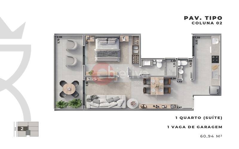 Apartamento à venda com 1 quarto, 60m² - Foto 26