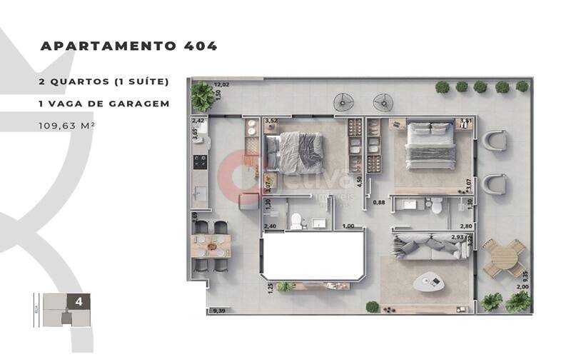 Apartamento à venda com 1 quarto, 60m² - Foto 35