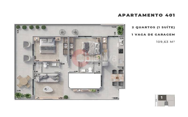 Apartamento à venda com 1 quarto, 60m² - Foto 32