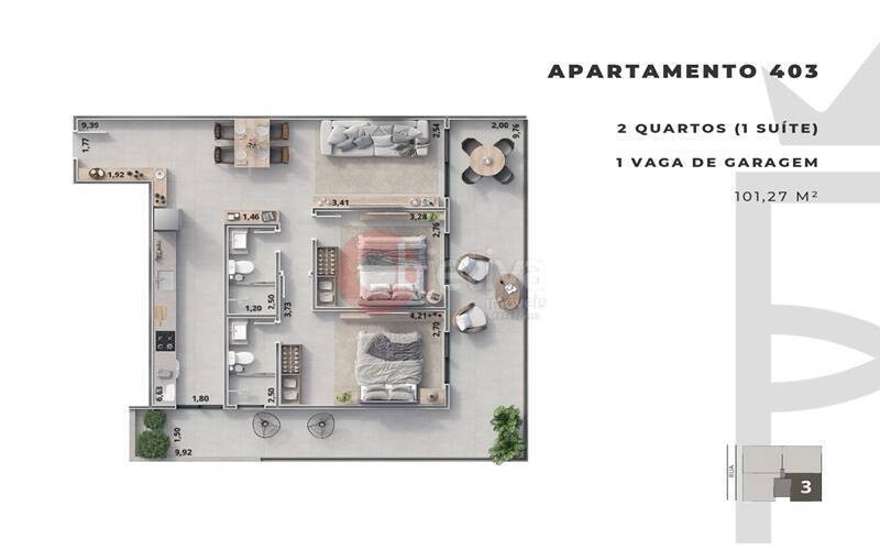 Apartamento à venda com 1 quarto, 60m² - Foto 34