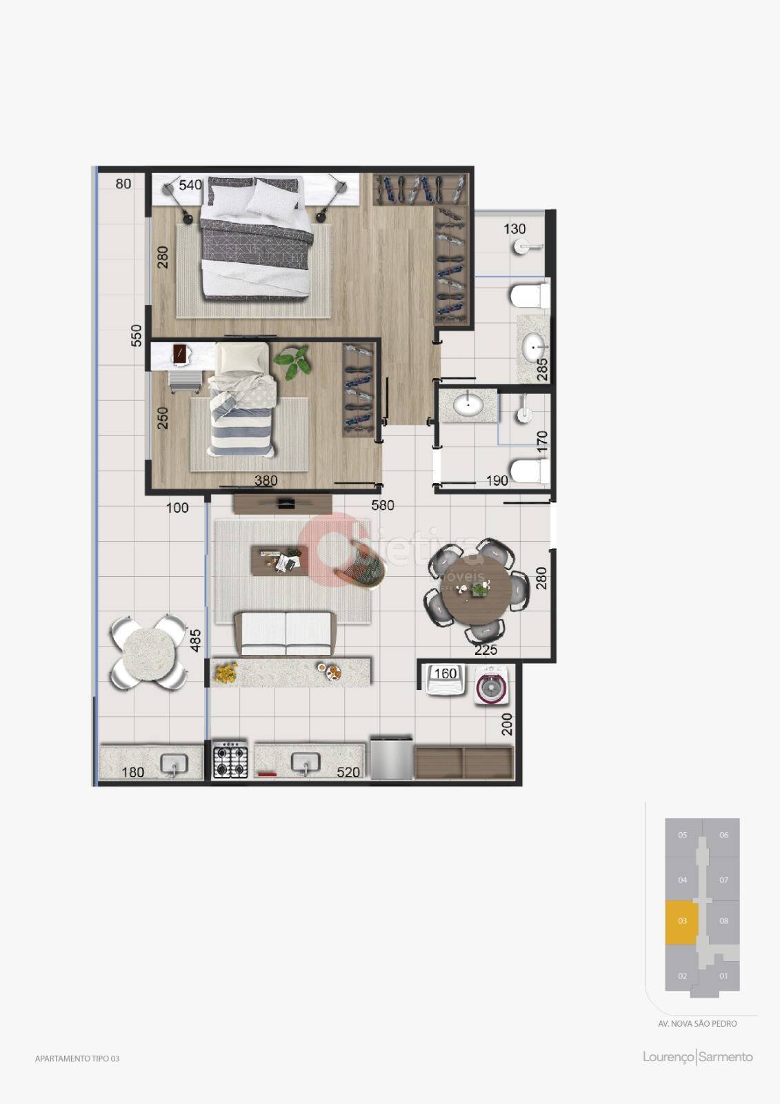 Apartamento à venda com 2 quartos, 77m² - Foto 20