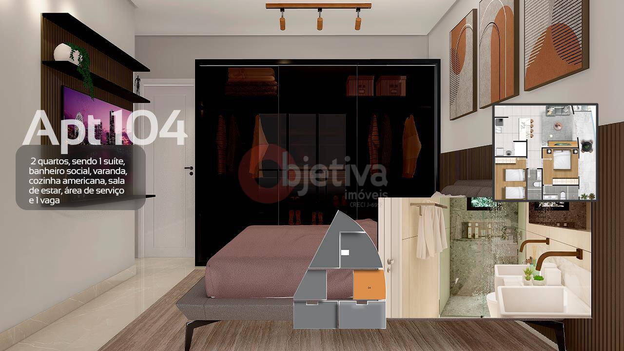 Apartamento à venda com 1 quarto, 62m² - Foto 11