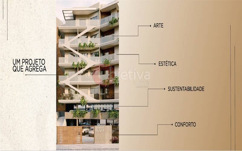 Apartamento à venda com 1 quarto, 55m² - Foto 2