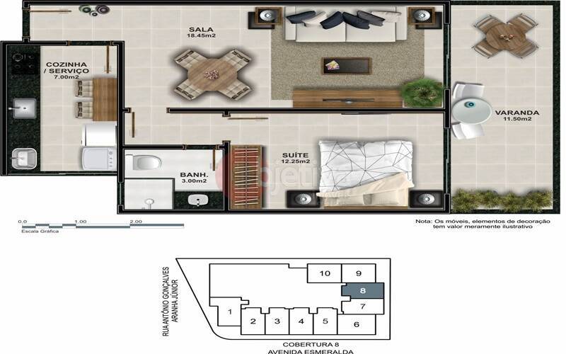 Apartamento à venda com 1 quarto, 53m² - Foto 31