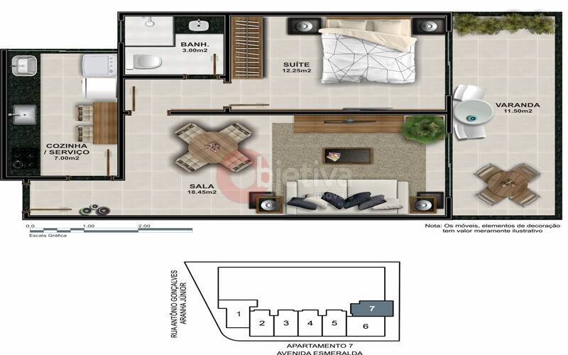 Apartamento à venda com 1 quarto, 53m² - Foto 37