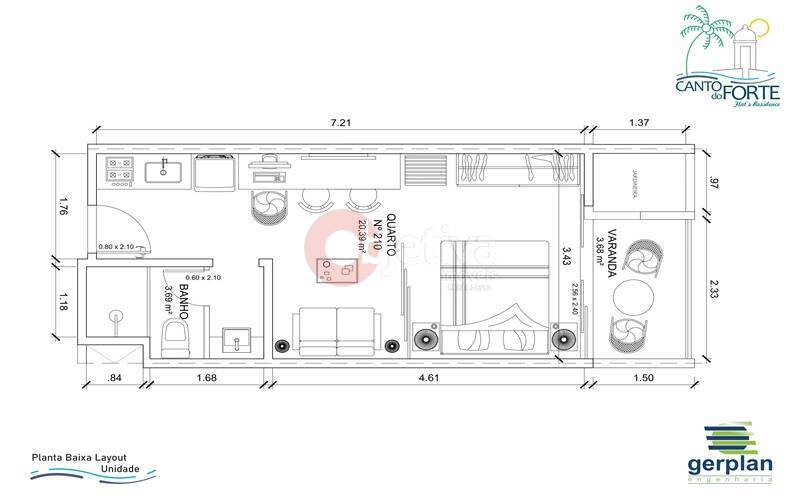 Flat/Apart Hotel à venda com 2 quartos, 27m² - Foto 10