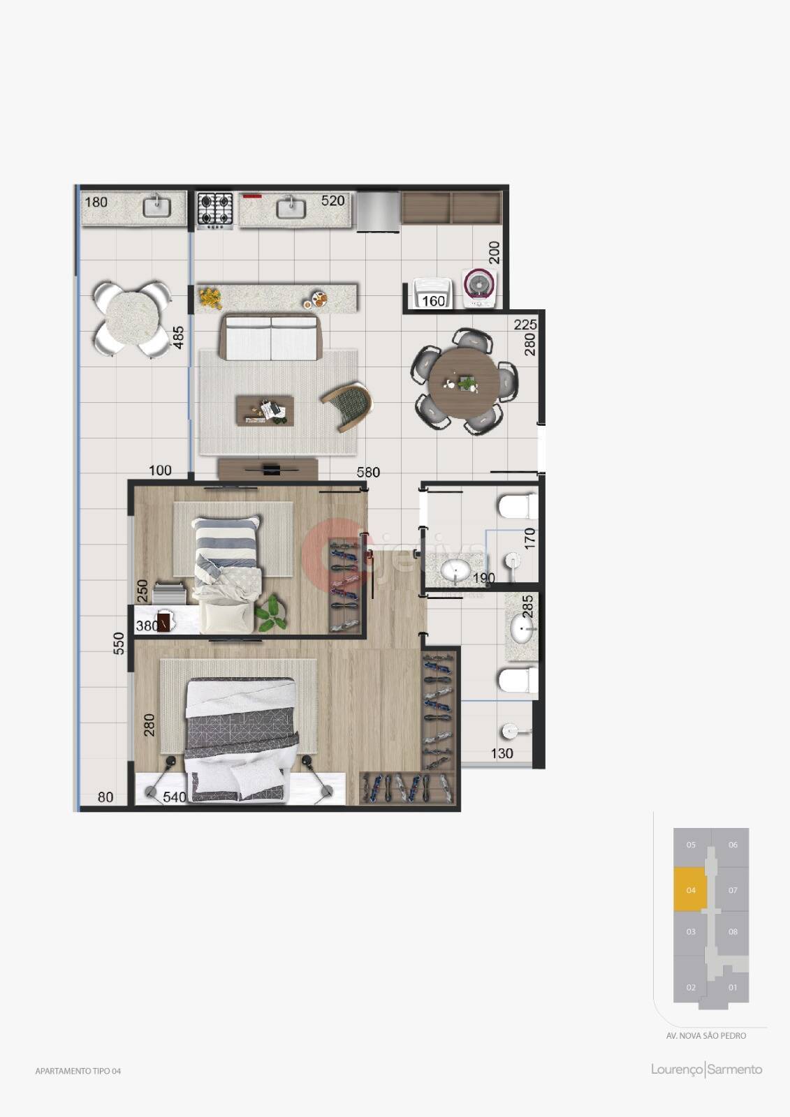 Apartamento à venda com 2 quartos, 77m² - Foto 19