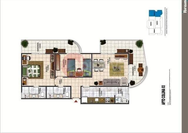 Apartamento à venda com 1 quarto, 56m² - Foto 7